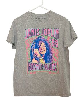 Janis Joplin Tshirt Tee Men Size Small Unisex Crewneck Short Sleeve Kozmic Blues